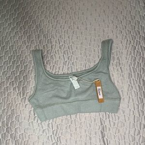 SOLD New Skims Waffle Knit Scoop Bra MINERAL SOLD